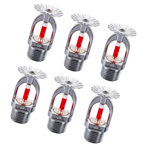 6pack Fire Sprinkler Head 68 Degree Pendant Type Fast Response