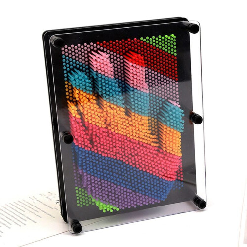 Rainbow Handprint Changeable Needle Painting Three-Dimensional Hand Model Clone Clone Hand Shape Model Children'S Toy B 1