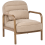 Beliani Armchair AGGER Fabric Beige 1