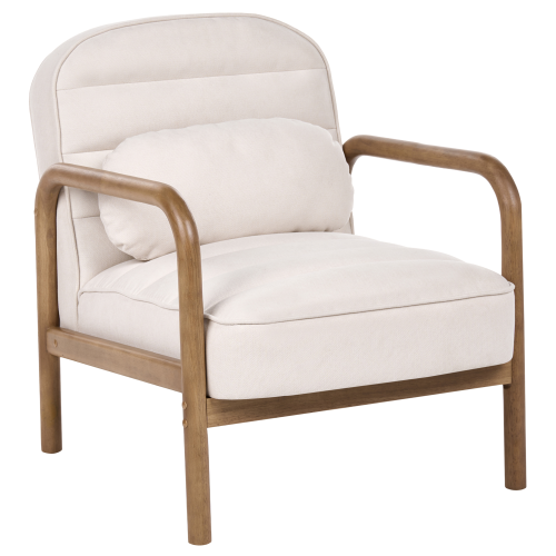 Beliani Armchair AGGER Fabric Light Beige