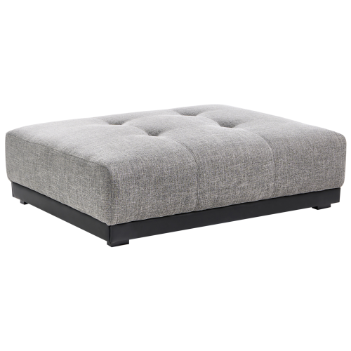 Beliani Ottoman TORPO Fabric Grey/ Black