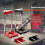 (red) Drill Guide Locator Woodworking Drilling Template Tool Portable Press Machine 2