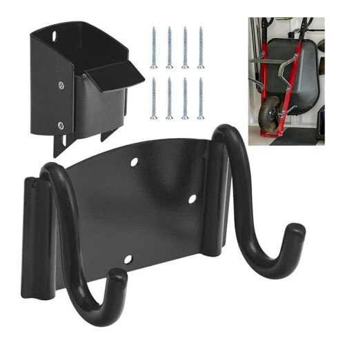 Wheelbarrow Storage Bracket - 90 Lbs Capacity, Heavy Duty Storage Hook for Most Wheelbarrows Designs 1