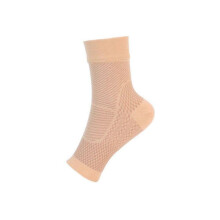 (34-39 B, Skin Color) FlexGuard Pro Ankle Sleeve Support for Women Men,Achilles Tendon Heel Socks