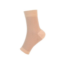 (34-39, Skin Color) FlexGuard Pro Ankle Sleeve Support for Women Men,Achilles Tendon Heel Socks