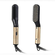 Men's Ionic Beard Straightening Comb, 180C to 200C Adjustable Temperature PTC Heating Beard Straightening Brush