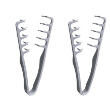 Fluffy Texture Styling Comb, ABS Plastic Wide Tooth, Gray, For Hair Volume And Scalp Care, Portable