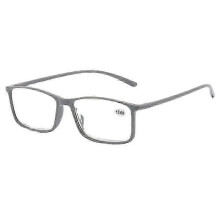Lesebrille, rechteckiger Kunststoffrahmen, Federscharnier, Einheitsgröße für Damen und Herren
