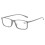 Reading Glasses, Rectangular Plastic Frame, Spring Hinge, Universal Size for Men Women 1