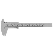 Kunststof schuifmaat, 0-150 mm 0-6 inch meetinstrument voor permanente make-up, tatoeages, wenkbrauwen en lippen.