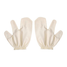 Bath Scrubbing Glove, Gentle Silk Exfoliating, 22x16cm with Elastic Wristband, Double Color, for Bathing and Exfoliation