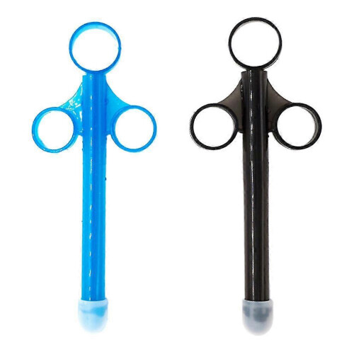 Lubricant Applicator with Smooth Rounded Tip and Finger Loops for Easy Use
