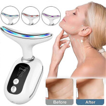 Gezichtsverzorgingsapparaat met verwarming en 3 standen - Draagbare, oplaadbare gezichtsmassager
