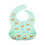 Bavoir bébé en silicone imperméable, tour de cou ajustable, vert 1