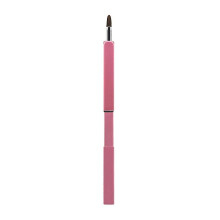 Roze make-upkwastenset, draagbare lippenkwast van nylon en metaal voor professioneel en thuisgebruik.