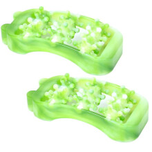 Voetmassageroller voor verlichting van voetpijn, groen plastic, 18,5 cm