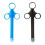 Lubricant Applicator with Smooth Rounded Tip for Mess-Free Use, Blue or Black, Plastic Material 1
