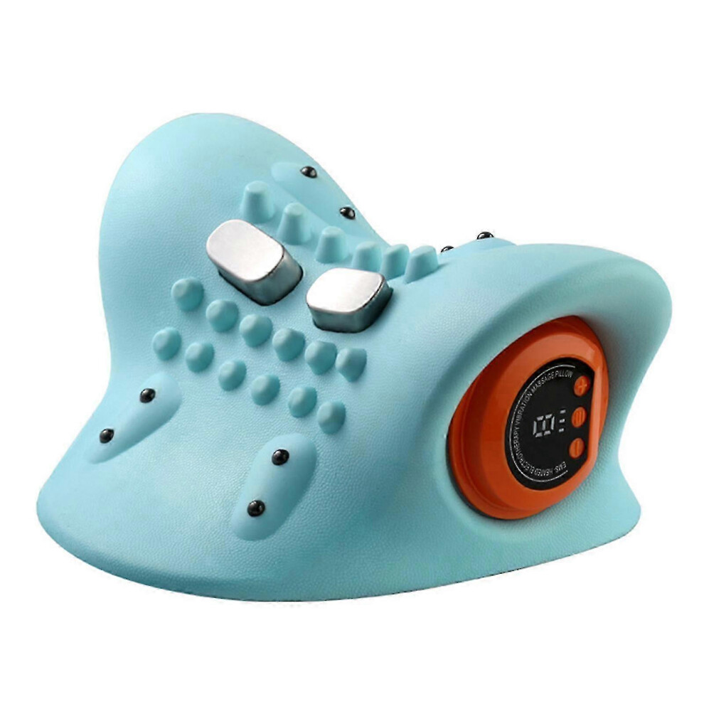 Electrotherapy Heating Cervical Pillow with EMS, Heat, Ergonomic Acupressure for Pain Relief