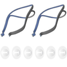 CPAP-hoofdband compatibel met ResMed P10 neuskussenmasker, verstelbaar met 6 clips.
