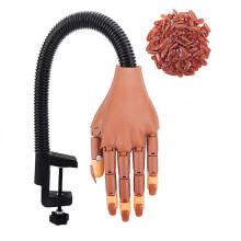 Manicure oefenhand, mechanisch ontwerp met beweegbare gewrichten, speciaal ontworpen voor manicure beginners.