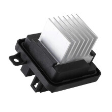 Gebläsewiderstand für Klimaanlage, kompatibel mit Citroen C4 2013-2022, Kunststoff, Schwarz/Silber, 1609722280