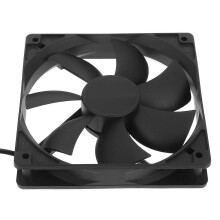 12 cm stille zwarte USB-ventilator, 18 dB geluidsarm, 5V 1200 RPM koelventilator voor router, tv-box, modem en andere elektronische apparaten.