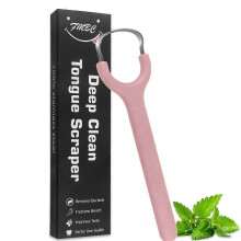 Zungenreiniger aus Edelstahl für Erwachsene, professioneller Zungenreiniger gegen Mundgeruch, ergonomisches Mundhygiene-Werkzeug