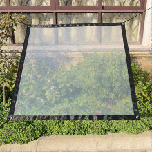 Transparente, wasserdichte PE-Plane, 1 m x 1 m, strapazierfähig, staubdicht mit Ösen, für Camping, Gartenarbeit, Angeln und Pflanzenschutz