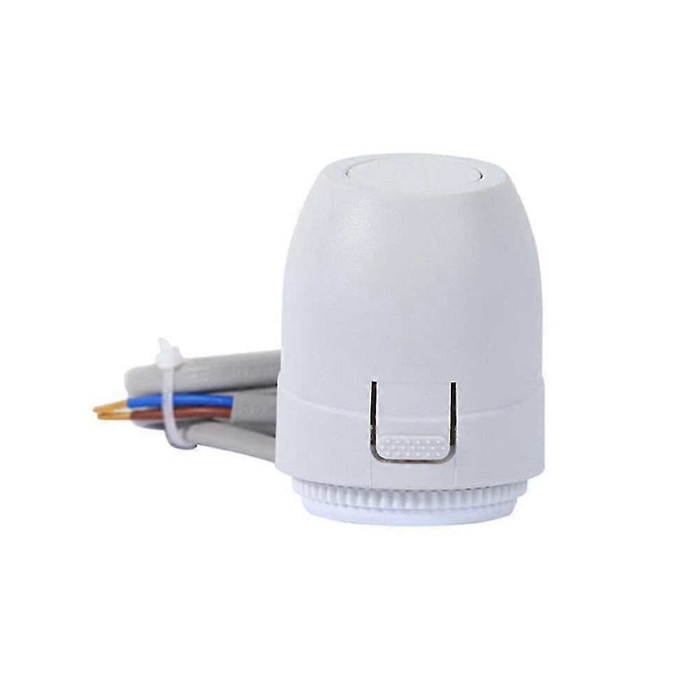 Nc Floor Heating Valve Electric Thermal Actuator, Ac 230V 2W, Ip54, For Underfloor Heating Manifold Thermostat, White 6933168107363
