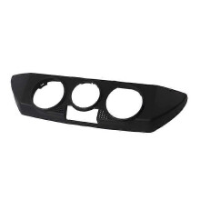 Zwarte ABS afdekking bedieningspaneel airconditioning verwarming, compatibel met Volkswagen Polo 9N 2002-2010 6Q0820075C 1QA