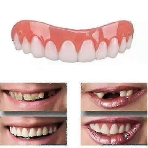 Dentures Upper Lower Jaw Adjustable Natural Comfortable Teeth Cosmetic Solution