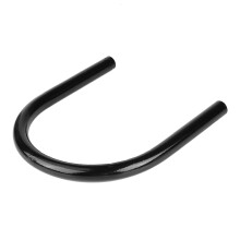 Soporte de aro para marco de asiento trasero de motocicleta, metal negro, varias tamaños rectos y curvos, accesorio de bricolaje
