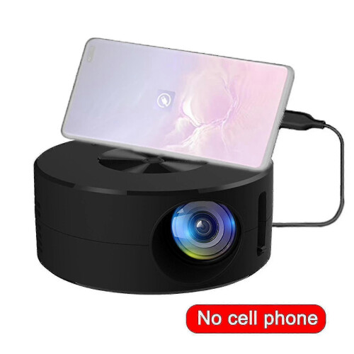 Projetor Mini LED, Projeção até 100 Polegadas, Suporta 1080p, Portátil, Compatível com Diversos Dispositivos, Proteção Visual