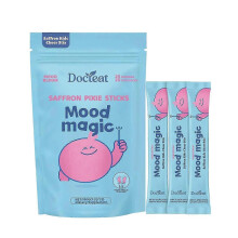 Tisane nutritionnelle Saffron Pixie Sticks Mood Magic pour enfants, enrichie en vitamines et minéraux