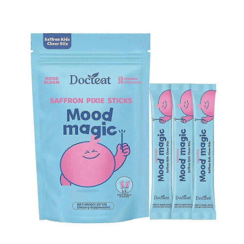 Saffron Pixie Sticks Mood Magic Nutritional Tea for Kids with Vitamins Minerals