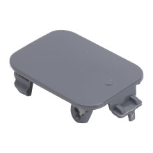 Tapa del gancho de remolque del parachoques delantero compatible con BMW Serie 5 E60 2005-2009 E61 2005-2010 OE 51117184708, ABS pintado de negro