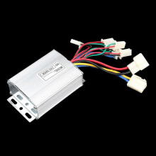 Aluminium Motor Speed Controller 24V 350W, DC Motor Control Box for Electric Bicycle Scooter ATV