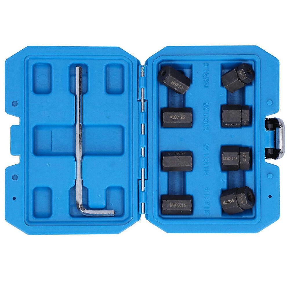 9Pcs Car Stud Remover Installer Set, No Thread Damage, M10x1.5 M10x1.25 M8x1.25 M6x1.0, With Storage Box 6933168109039