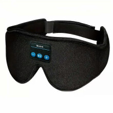 Masque de sommeil Bluetooth avec écouteurs intégrés, design 3D pour dormir sur le côté, rechargeable par USB