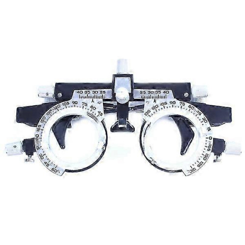 Optical Trial Lens Frame for Eye Exam with Adjustable PD, Bridge, Temples, 4 Lens Holders