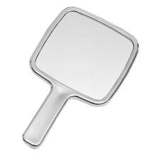 Handspiegel voor make-up met handvat, compact en draagbaar voor op reis en onderweg.