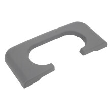 Afdekking voor bekerhouder in middenconsole, grijs, compatibel met Ford F250 F350 1999-2010, ABS-kunststof vervangingsonderdeel