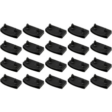 Slatted Base Brackets, Pack of 20, 55mm Internal Side Support, High-density Polyethylene, Black Bedding Accessories