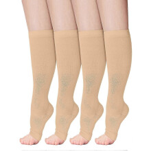 Beinschutzärmel für ältere Menschen mit dünner, empfindlicher Haut, Baumwoll-Spandex-Mischgewebe, Sonnenschutz, rutschfest, wärmend