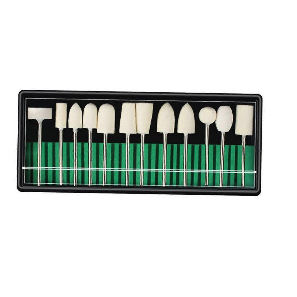 Nail Drill Bits Set for Manicure and Pedicure with Sanding Grinding Buffing Heads