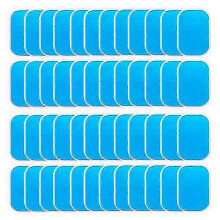 Gel Pads Compatible with Muscle Stimulator Electrodes, Adhesive Reusable 4x6cm Blue