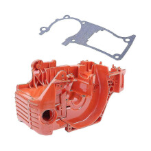 Crankcase Oil Pot with Gasket compatible with Husqvarna 350 345 340 Chainsaw, Orange Plastic Chainsaw Accessory