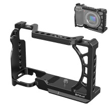 Metalen camerakooi compatibel met Sony A6500 A6400 A6300 A6000, luchtvaartaluminiumlegering, horizontale en verticale opname