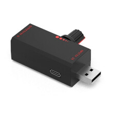 Stufenloser USB-Lüfter-Drehzahlregler, 5V-9V 1A Ausgang, schwarzer Kunststoff, für USB-Deckenlüfter, Desktop-Laptop-Lüfter und Kühlkörper