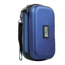 Kühltasche für Insulin-Reisen mit Temperaturanzeige, isolierte 24-Stunden-Medikamentenaufbewahrung, tragbar, blau